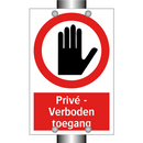 Privé - Verboden toegang