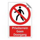 Privéterrein Geen Doorgang