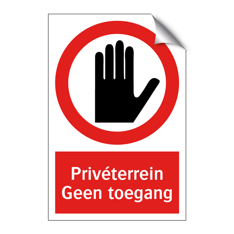 Privéterrein Geen toegang