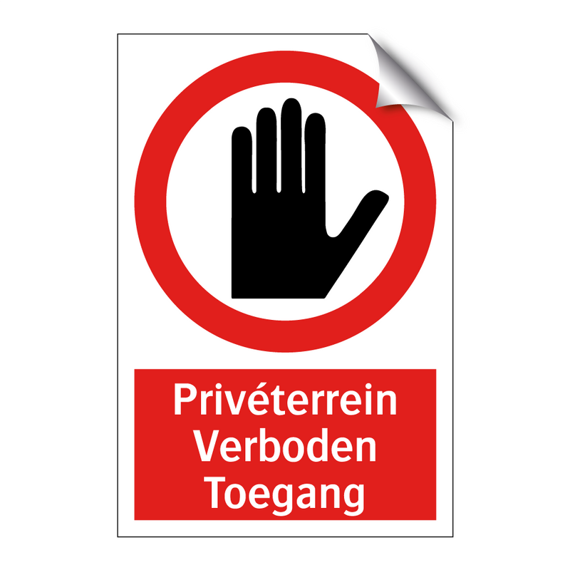 Privéterrein Verboden Toegang