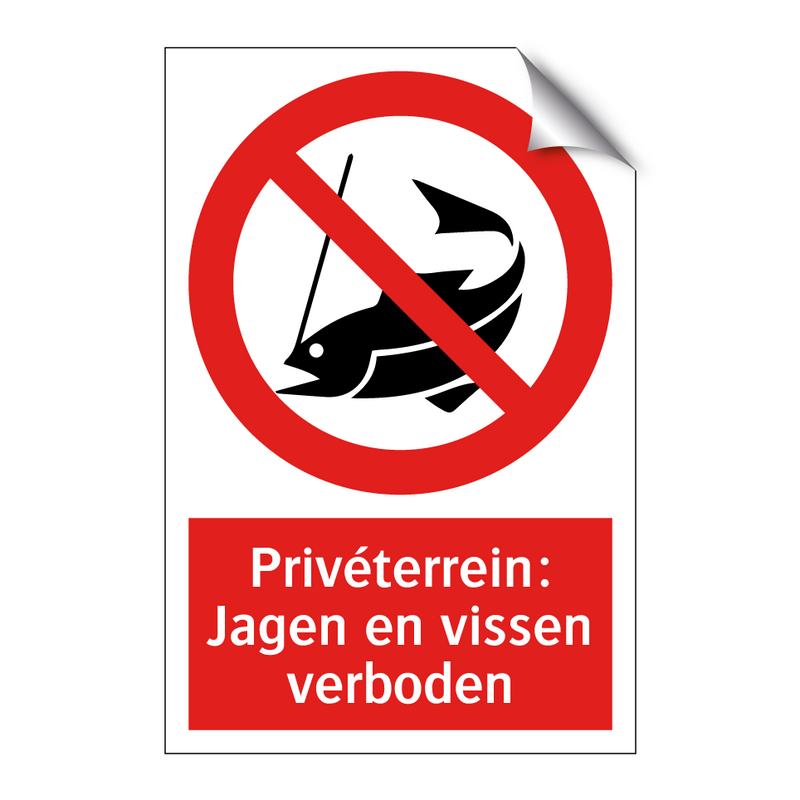 Privéterrein: Jagen en vissen verboden