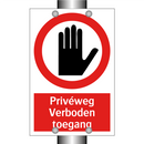 Privéweg Verboden toegang