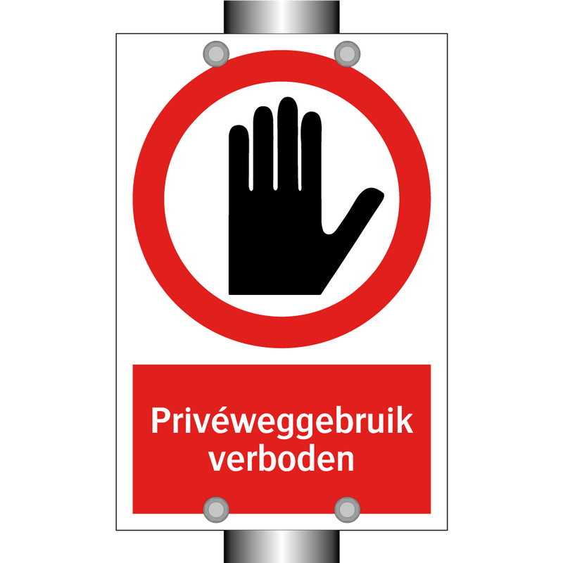 Privéweggebruik verboden