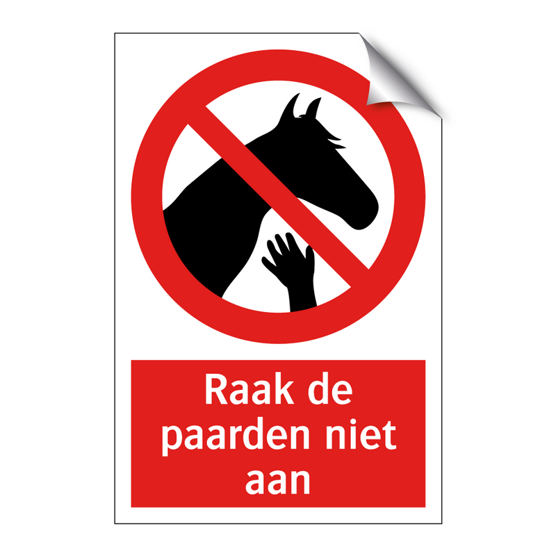 Raak de paarden niet aan