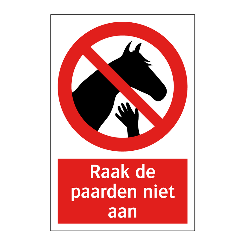 Raak de paarden niet aan