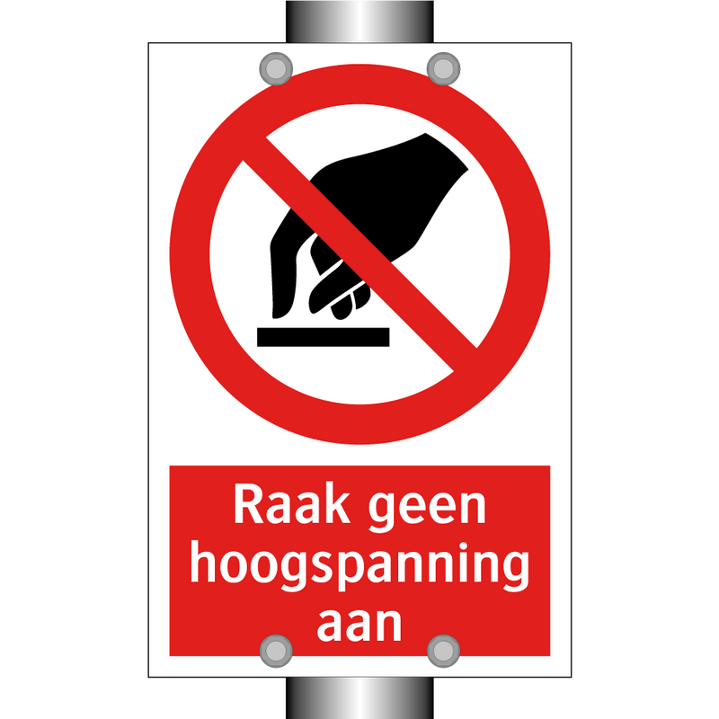 Raak geen hoogspanning aan