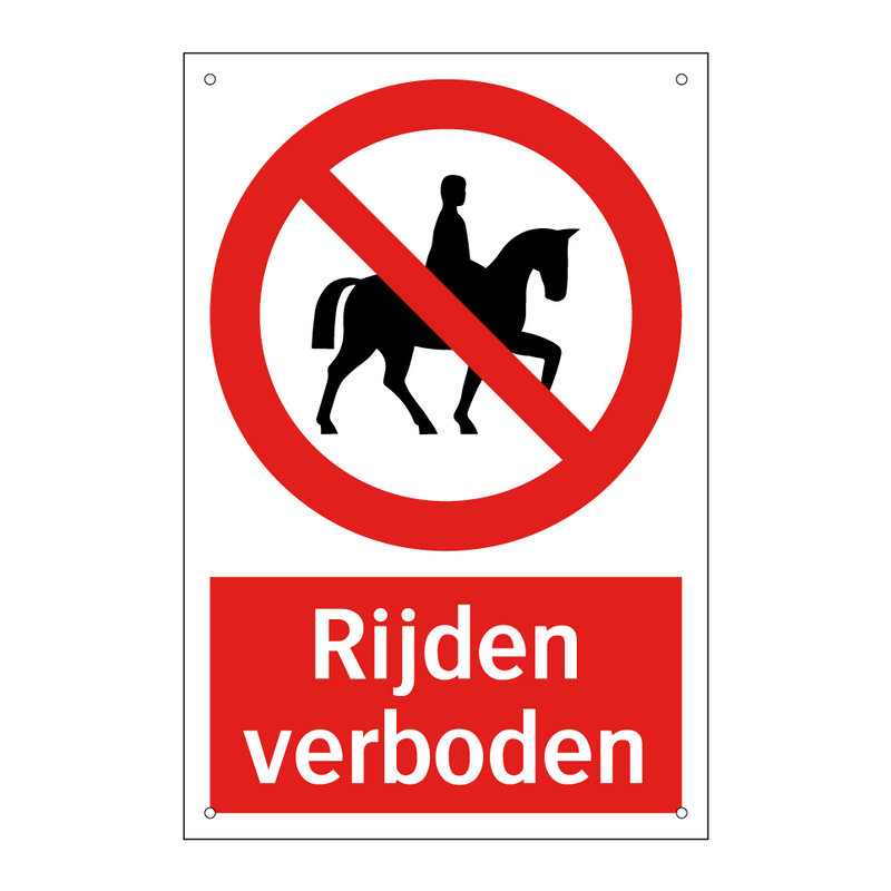 Rijden verboden