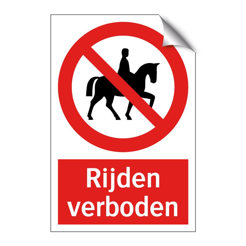 Rijden verboden