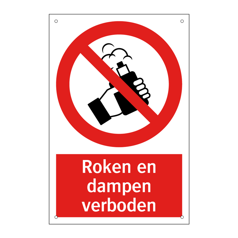 Roken en dampen verboden