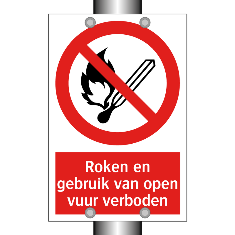 Roken en gebruik van open vuur verboden
