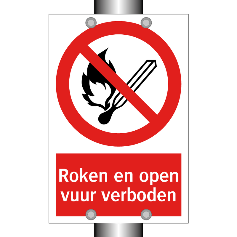 Roken en open vuur verboden