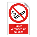 Roken verboden op balkons