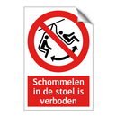 Schommelen in de stoel is verboden