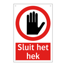 Sluit het hek