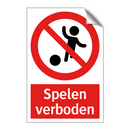 Spelen verboden