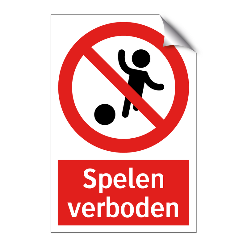 Spelen verboden