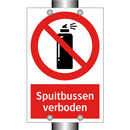 Spuitbussen verboden