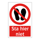 Sta hier niet