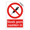 Steek geen naalden in