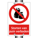 Storten van puin verboden