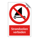 Strandzeilen verboden