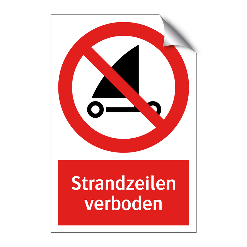 Strandzeilen verboden