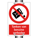 Tanken van benzine verboden