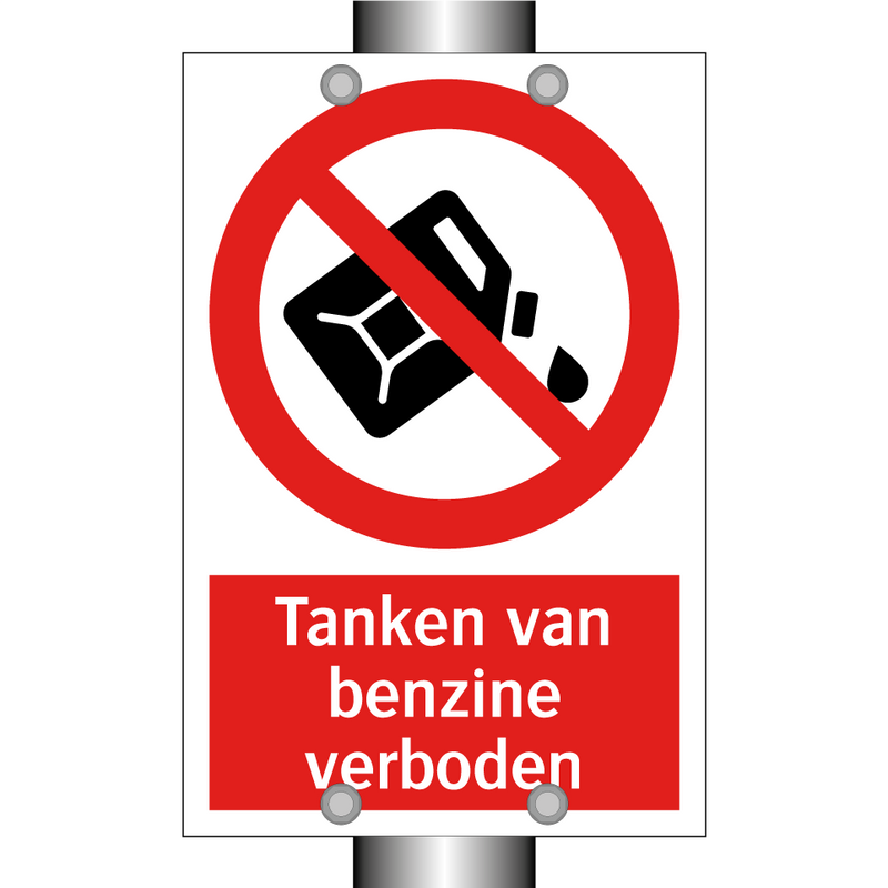 Tanken van benzine verboden