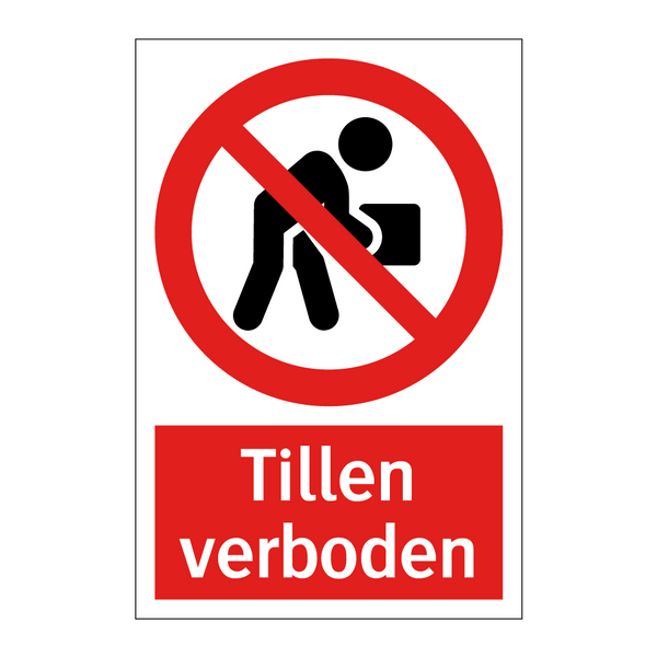 Tillen verboden