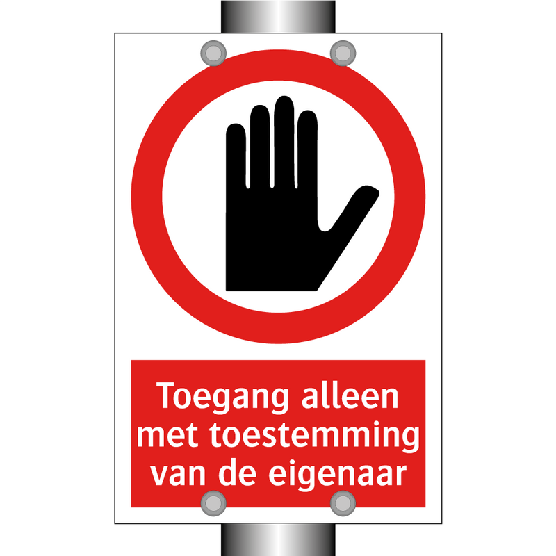 Toegang alleen met toestemming van de eigenaar
