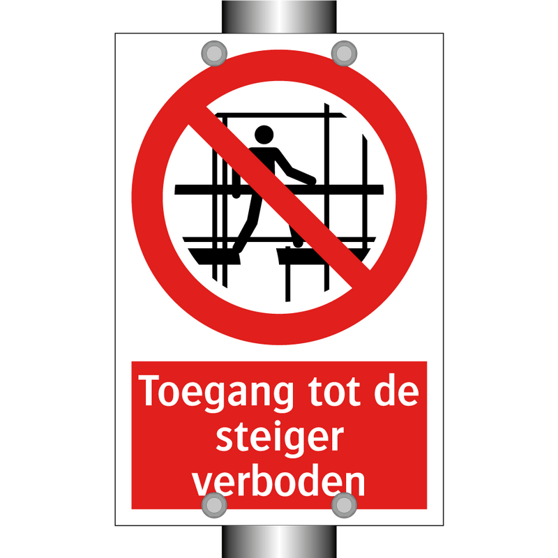 Toegang tot de steiger verboden