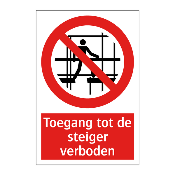 Toegang tot de steiger verboden