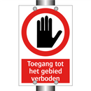 Toegang tot het gebied verboden