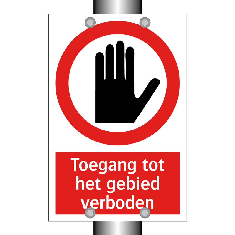 Toegang tot het gebied verboden