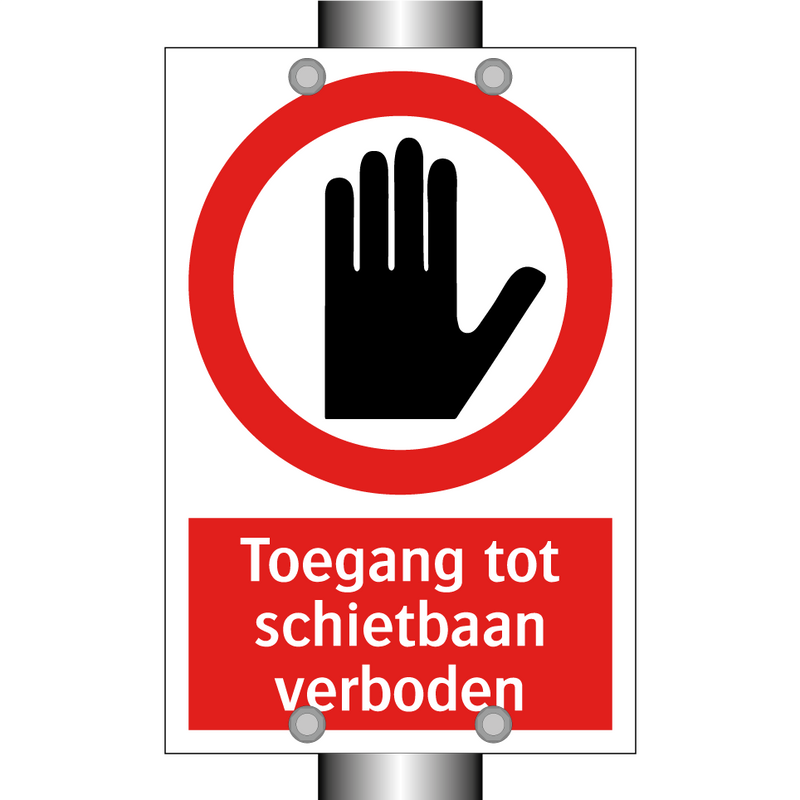 Toegang tot schietbaan verboden