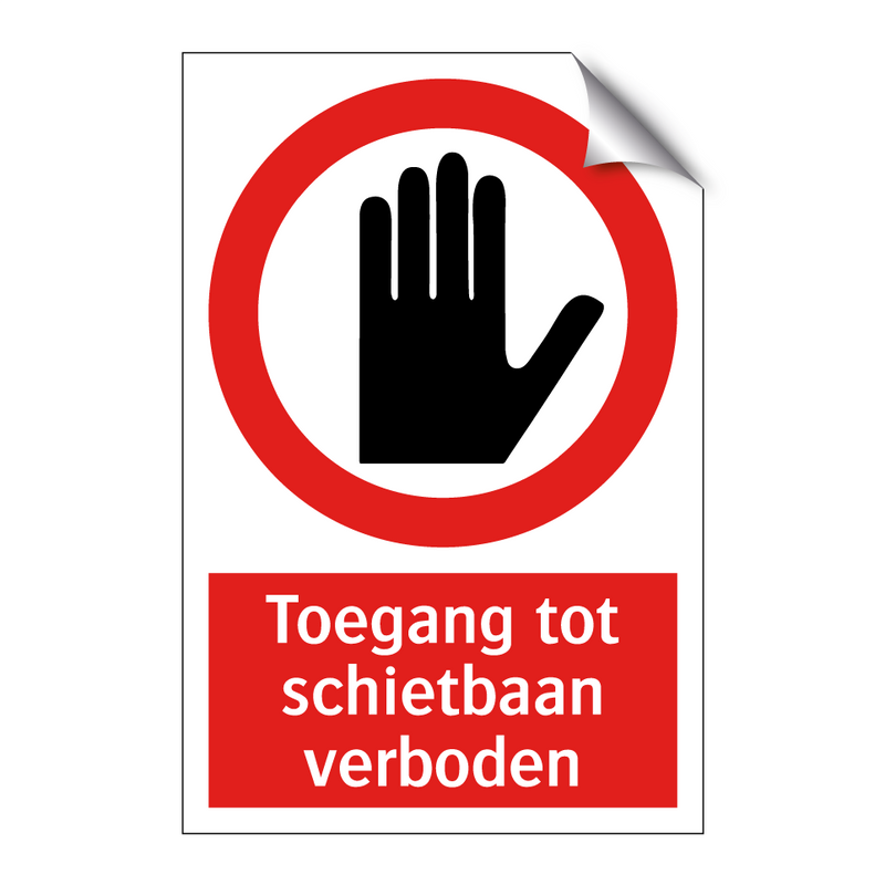 Toegang tot schietbaan verboden