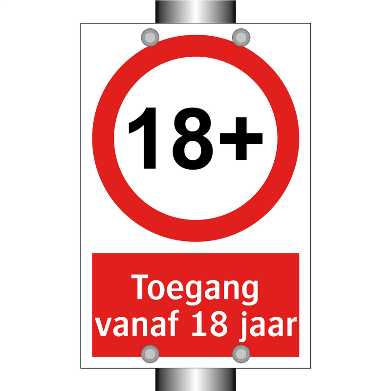 Toegang vanaf 18 jaar