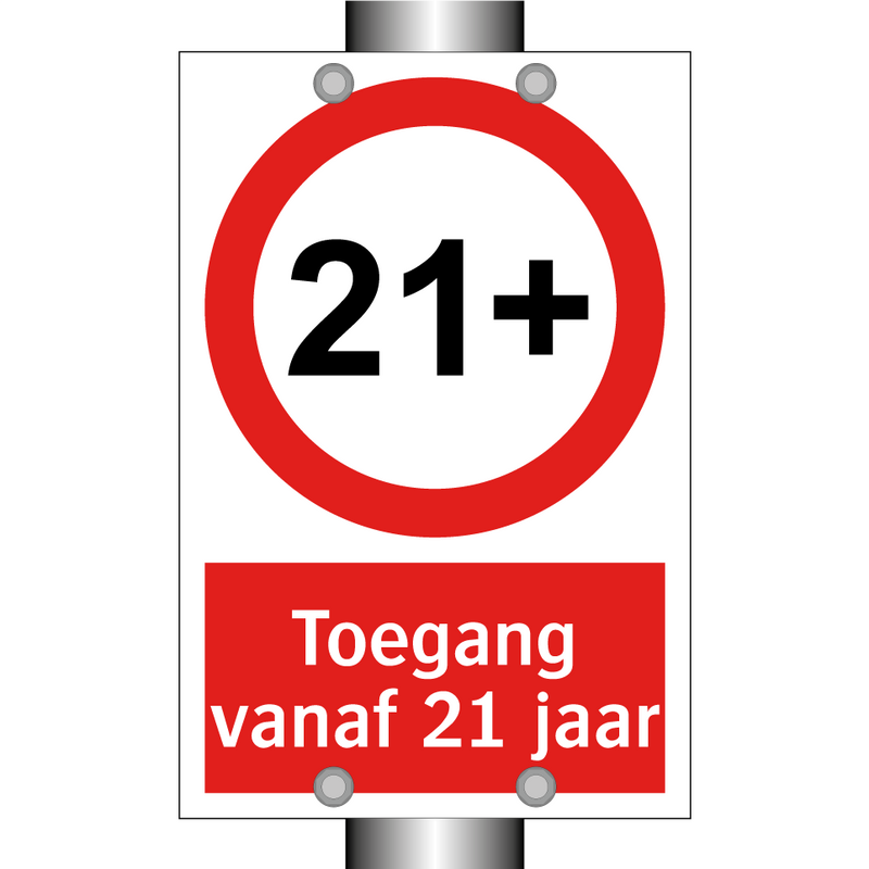 Toegang vanaf 21 jaar