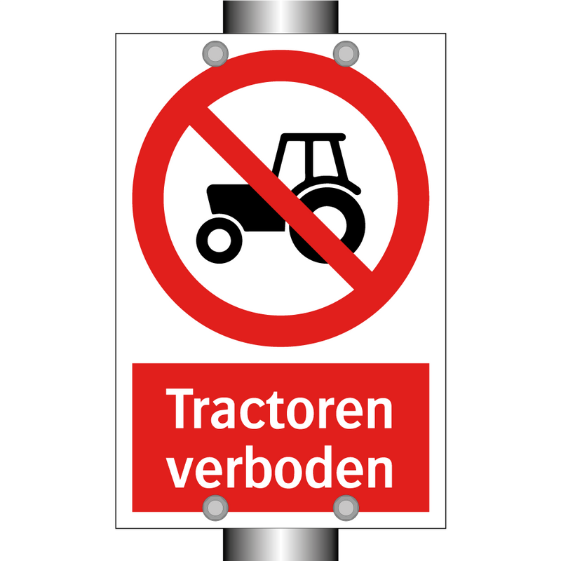 Tractoren verboden