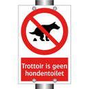 Trottoir is geen hondentoilet