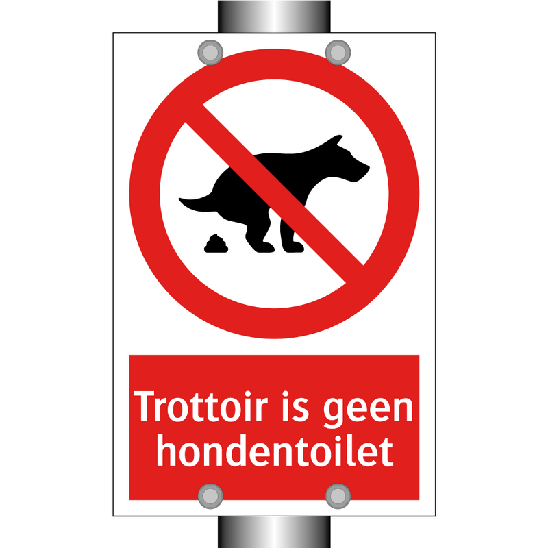Trottoir is geen hondentoilet