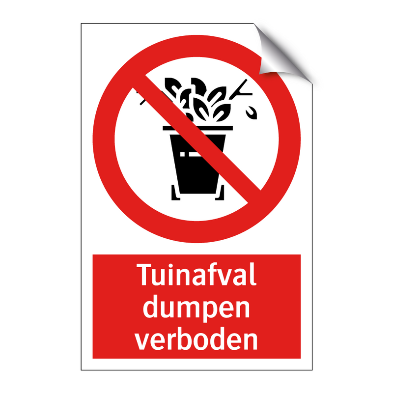 Tuinafval dumpen verboden