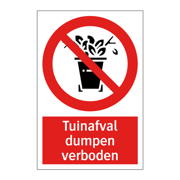 Tuinafval dumpen verboden