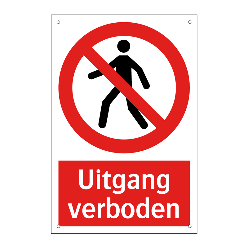 Uitgang verboden