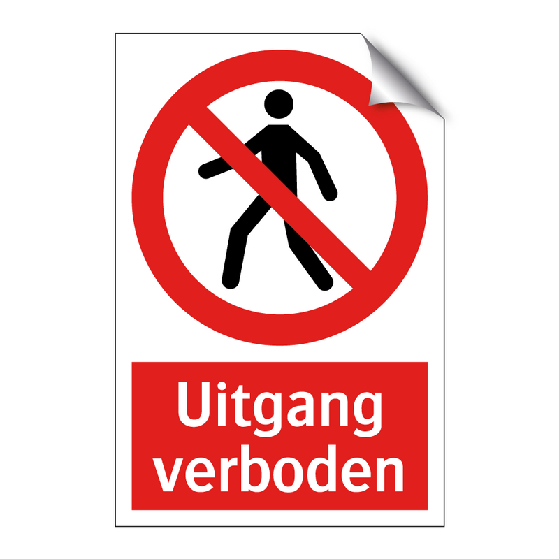 Uitgang verboden