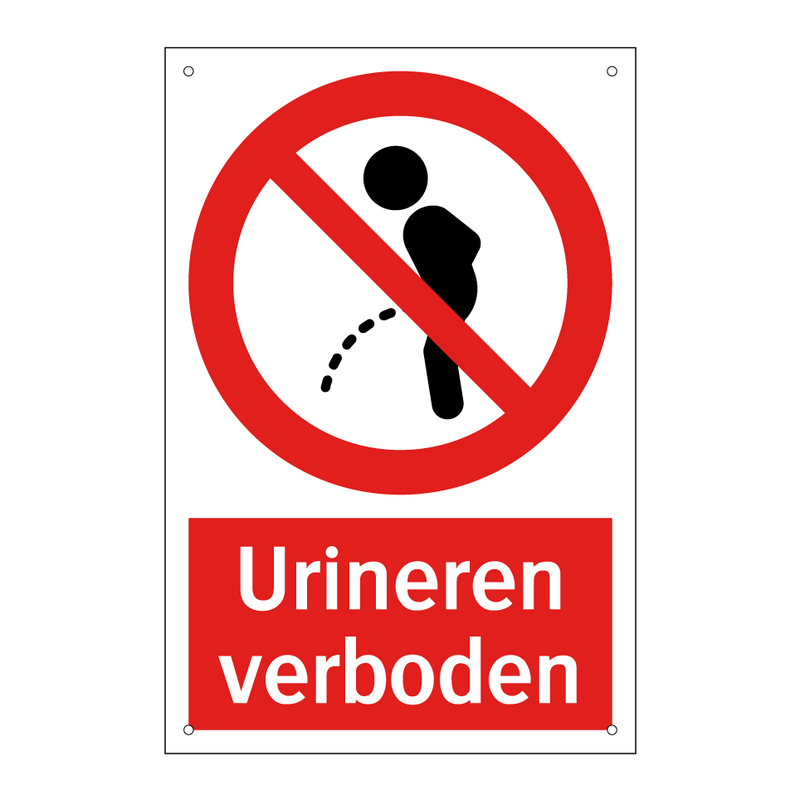 Urineren verboden