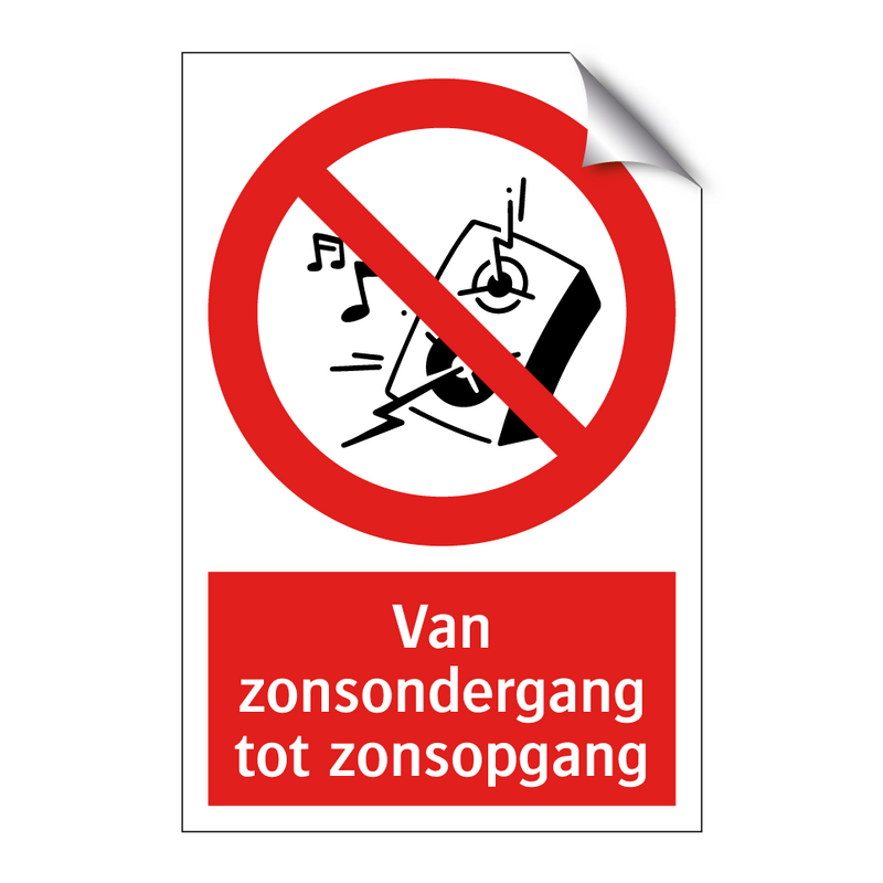 Van zonsondergang tot zonsopgang