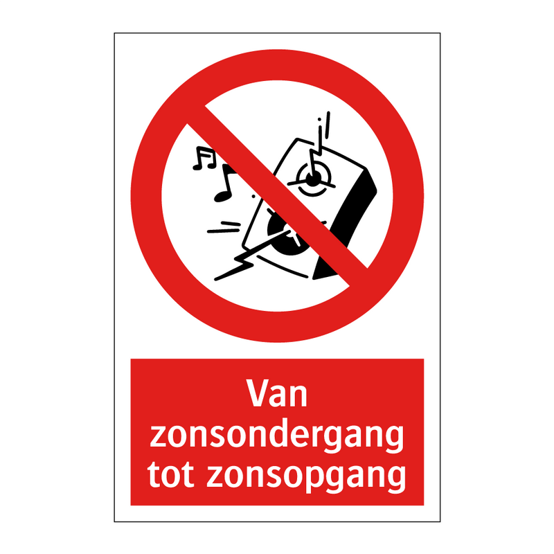 Van zonsondergang tot zonsopgang