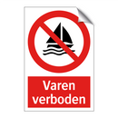 Varen verboden