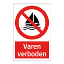 Varen verboden
